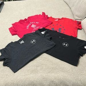 Under Armour Bundle Freedom (2) and Wounded Warrior Project (2) T-shirts